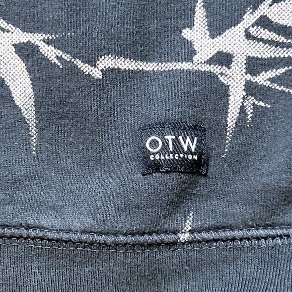 Vans Off the Wall (OTW) Sweatshirt with Bamboo Leaf Print 100% Cotton - Picture 4 of 9